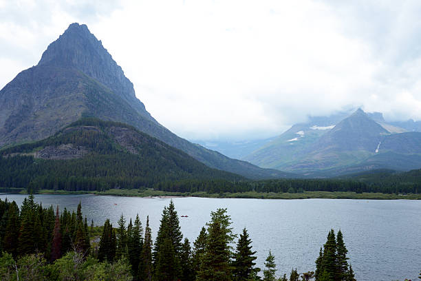 lake, mountains, Glacier, park