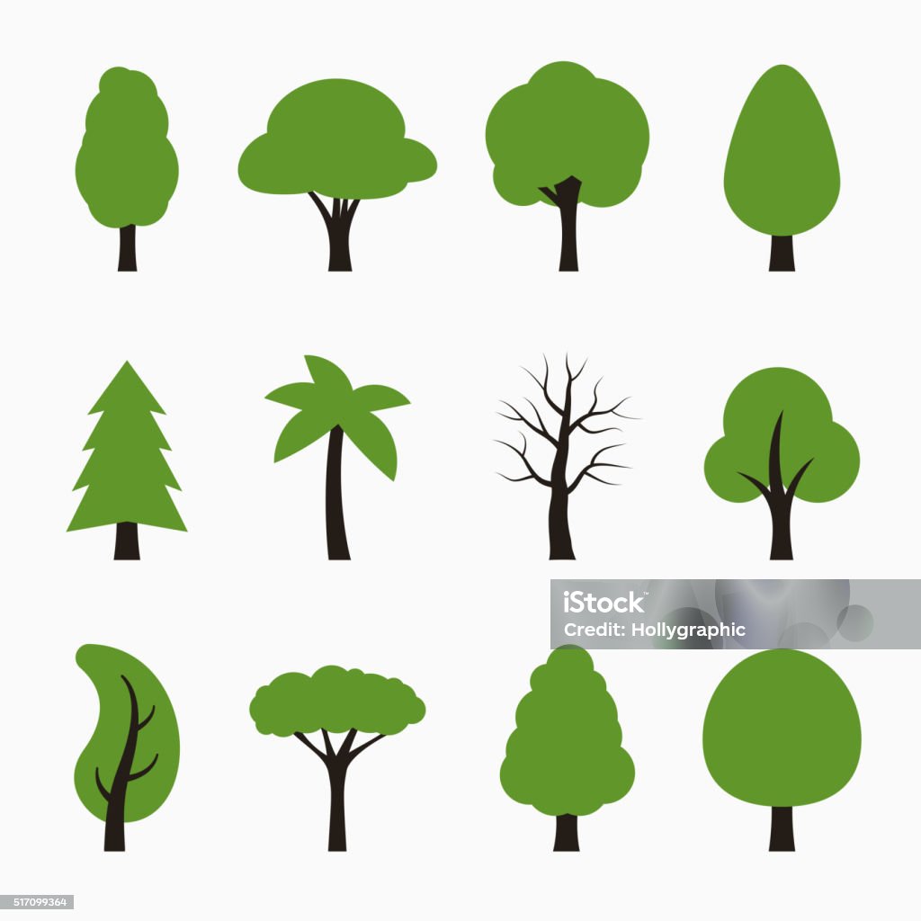 Tree icons set. Tree icons set. Vector illustration Tree stock vector