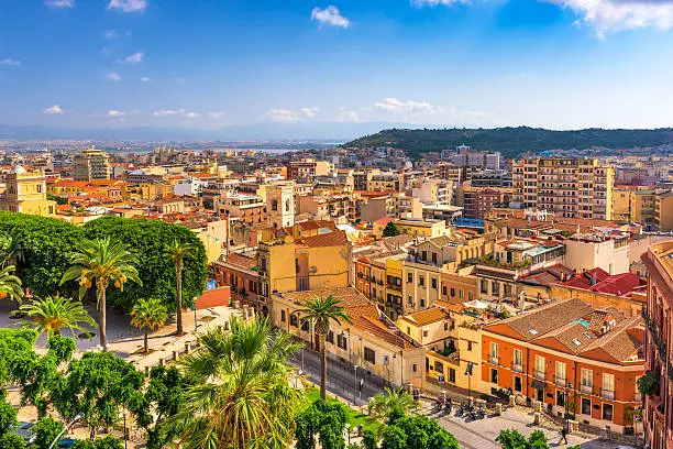 Cagliari, Sardinia, Italy cityscape.