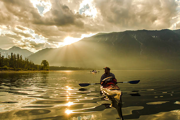 istock The man in a kayak on Lake Baikal 517100902