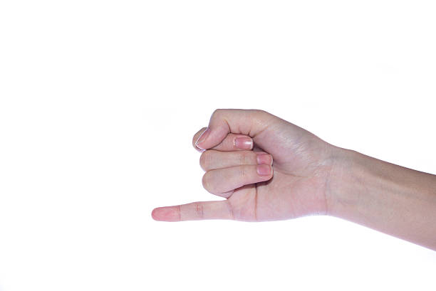 istock Open woman hand on white background 517104280