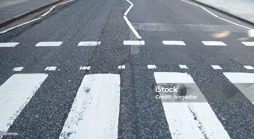 Abbazia Road, Zebra Incrocio Londra, Regno Unito - Foto stock royalty-free di Abbey Road - Londra