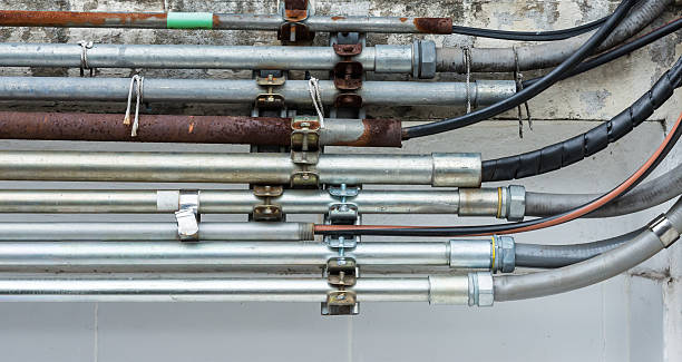 istock Metal pipe for electric wire 517111550