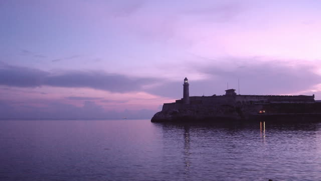 Cuba, Havana, El Morro Castle, lighthouse, ocean, Caribbean sea