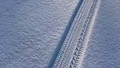 Tire Track in the Snow