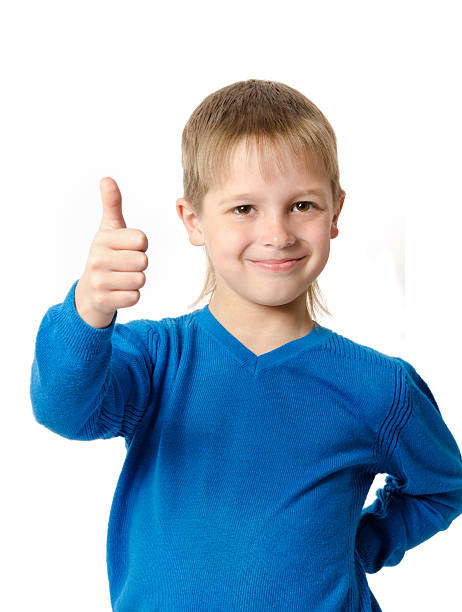 istock Young boy with gesture thumb up 517121512