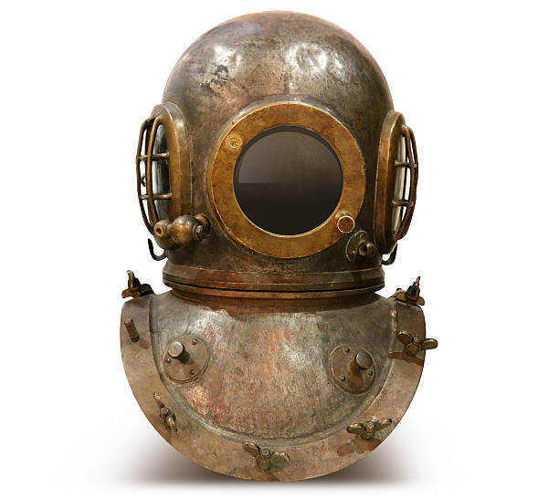 istock Copper old vintage deep sea diving suit 517122496