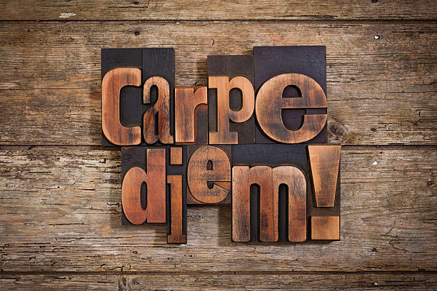 istock carpe diem written with letterpress type 517123838