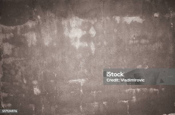 Old Beige Wall Dark Texture Background Stock Photo - Download Image Now - Backgrounds, Black And White, Building Exterior