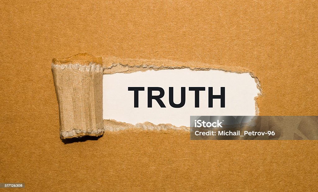 The text Truth appearing behind torn brown paper Respect Stock Photo