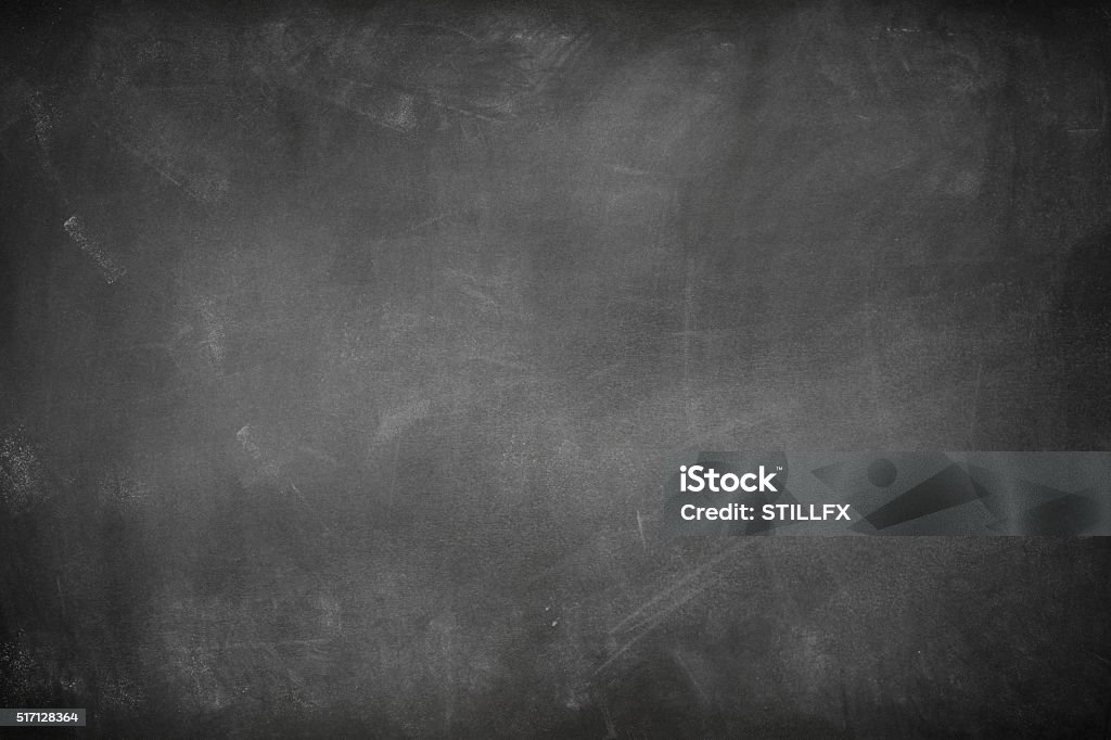 Blackboard Chalk rubbed out on blackboard Chalkboard - Visual Aid Stock Photo