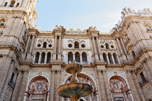 details architecture of the Spanish city of Malaga