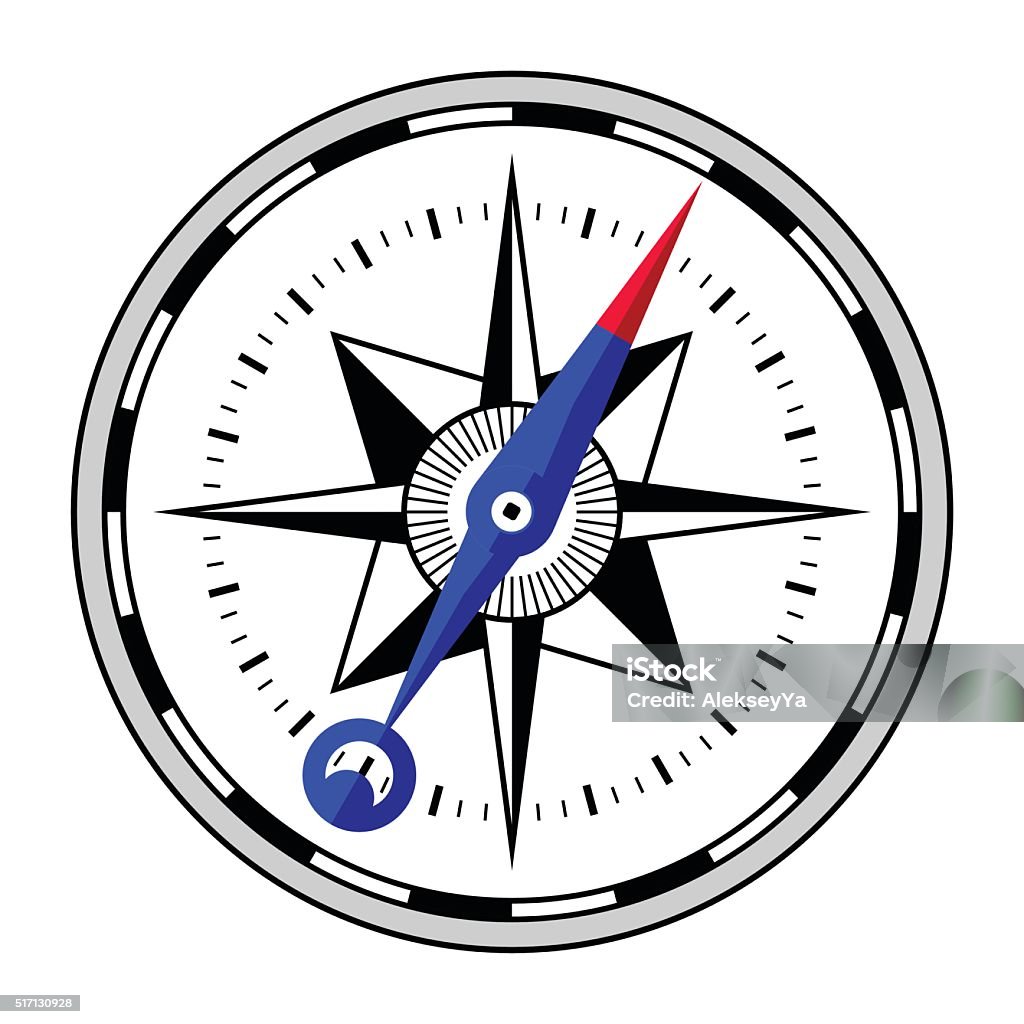 Compass Simpel Simple Compass Stock Illustration - Download Image Now - Design ...