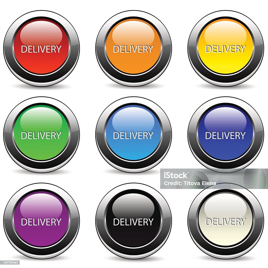 Delivery Button. Select Button Delivery Stock Illustration - Download Image Now - Circle ...
