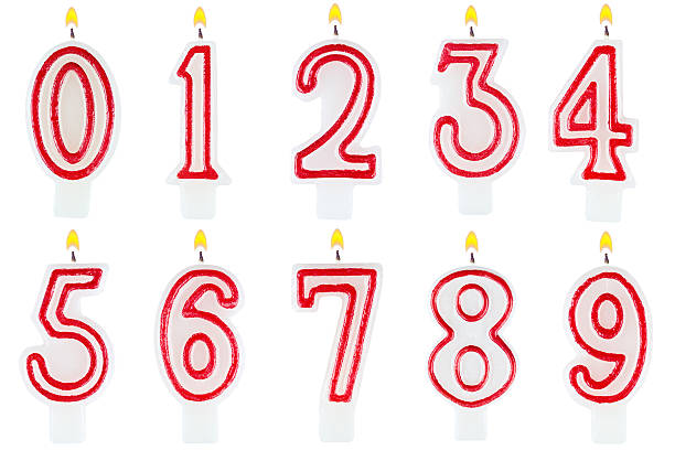 istock Birthday candles number set isolated on white background 517132377