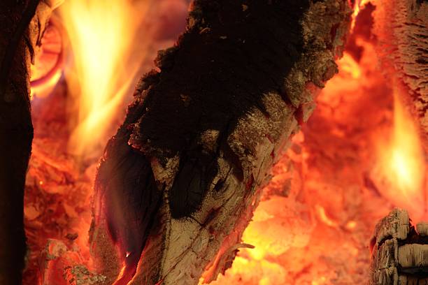 istock Flames of a fire fireplace 517132522
