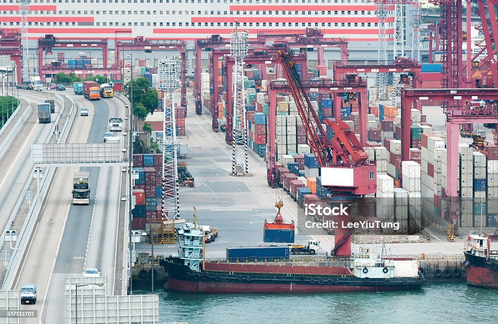 Container Port Stock Photo - Download Image Now - Building Exterior ...