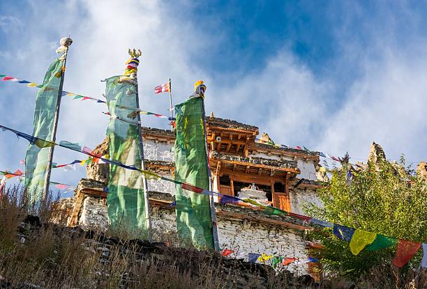istock Buddhist monastery build on top of a hill. 517133680