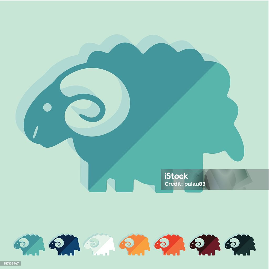 Abstract Sheep Design Flat Design Sheep Stock Illustration - Download Image Now - Abstract ...