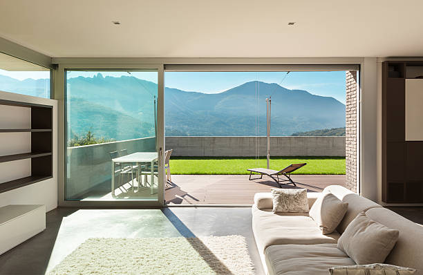 istock Interior modern house, living room 517135033