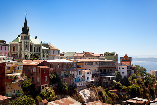 Viewed on Cerro Concepcion, Valparaiso historic World Heritage of UNESCO