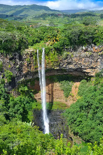 Photo of Chamarel waterfall in Mauritius