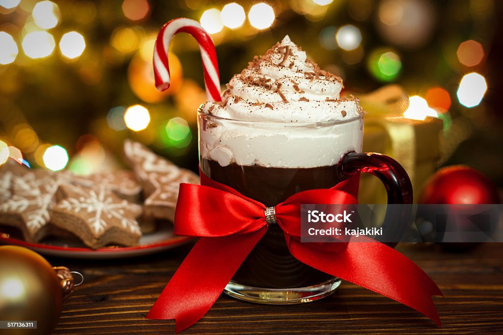 Navidad Chocolate caliente - Foto de stock de Menta piperina libre de derechos