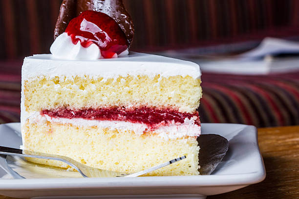 istock Piece of stawberry cake 517137177