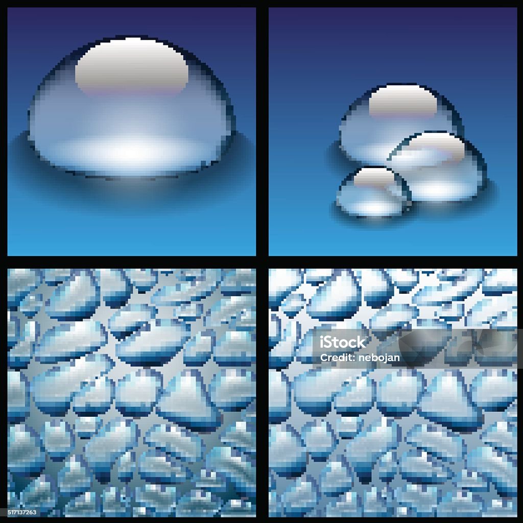 water drops water drops on a blue background Abstract stock vector