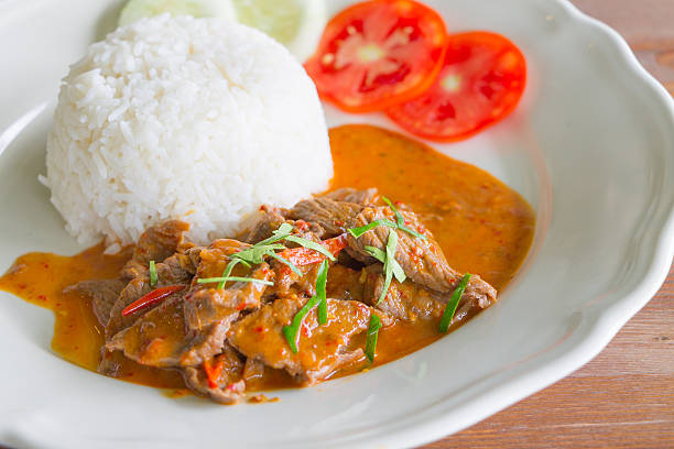 istock Rice with fried chili meat 517138141