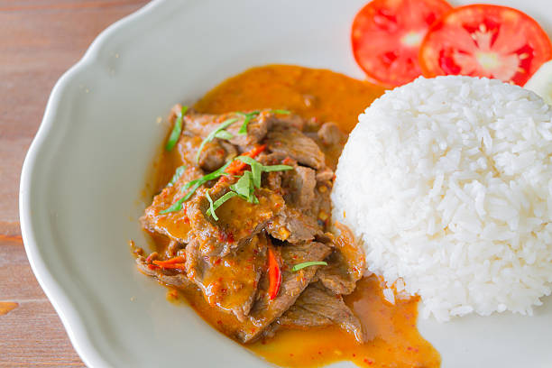 istock Rice with fried chili meat 517138163