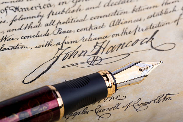 istock Fountain Pen With John Hancock Signature 517148831