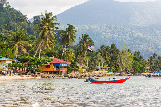Tioman island in Malaysia stock photo