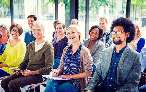 istock Cheerful and Diverse People Listening 517150085
