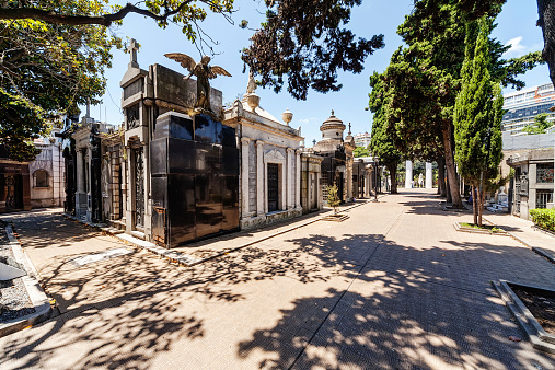 La Recoleta Cemetery  located in the Recoleta neighbourhood of Buenos Aires, Argentina.