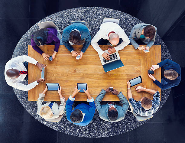 istock Group of Business People Using Digital Devices 517152245