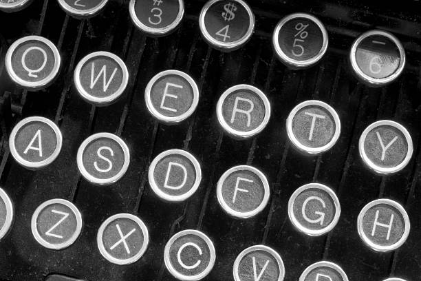 istock Antique Typewriter Showing Traditional QWERTY Keys XII 517152294