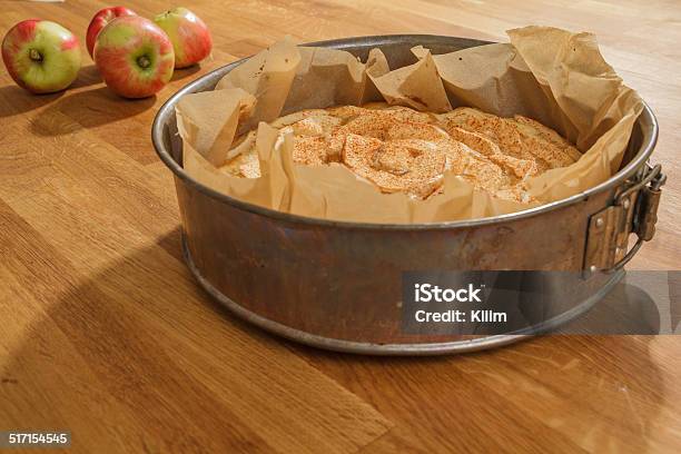 Baked Apple Pie And Fresh Apples Stock Photo - Download Image Now - Apple - Fruit, Apple Pie, Baked