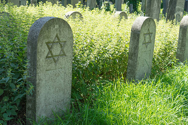 istock Headstones on Jewish graves 517155215