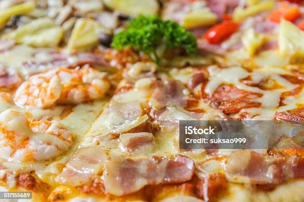 Pizza Stock Photo - Download Image Now - Bacon, Baked, Cheese