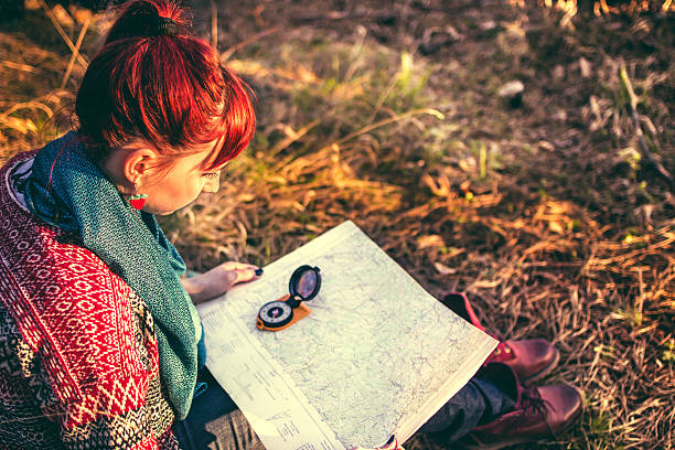 istock Female hiker taking a rest from walking 517161208