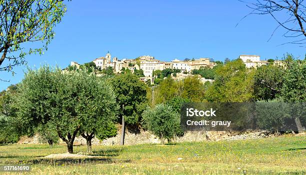 Le Luberon The Village Of Gordes Stock Photo - Download Image Now - Europe, Famous Place, France