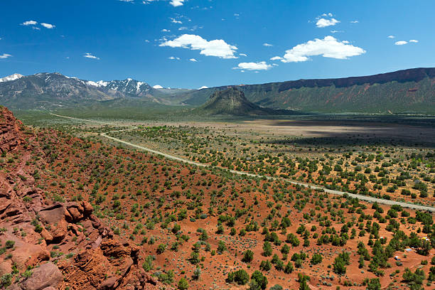 istock Long Road Through an American Southwest Desert Canyon 517163816