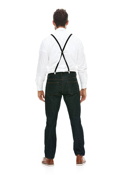 istock Rear view of businessman looking away 517164178