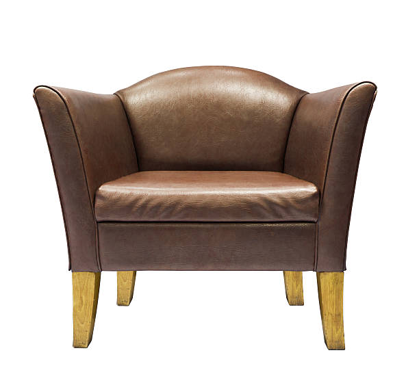 istock Brown leather armchair 517166763