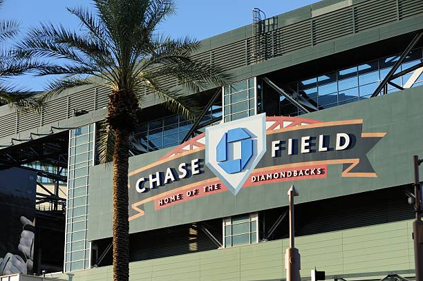 chase field arizona diamondbacks-schild - major league baseball stock-fotos und bilder