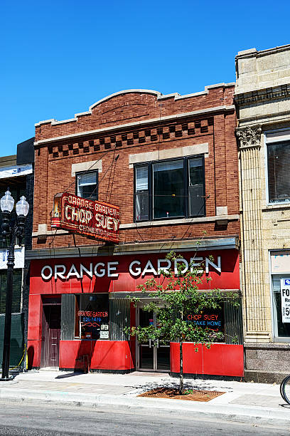 najstarszy chinese restaurant w chicago - corporate business business local landmark old zdjęcia i obrazy z banku zdjęć