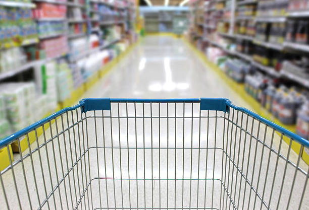 istock passage in the supermarket. 517179754