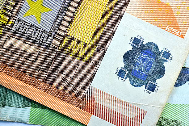 istock Close up USD and EUR, Dollar and Euro currency note 517180934