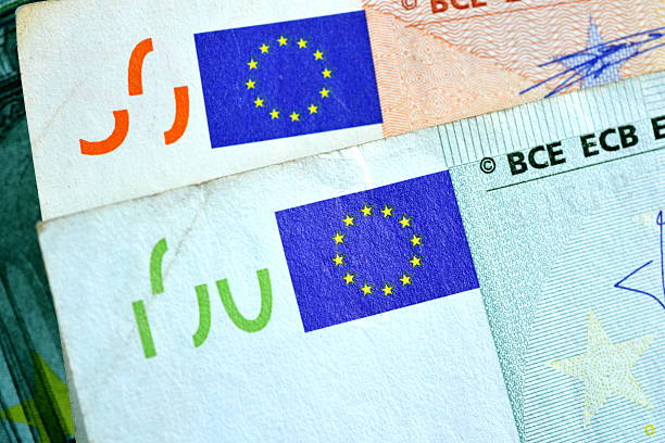 istock Close up USD and EUR, Dollar and Euro currency note 517182062